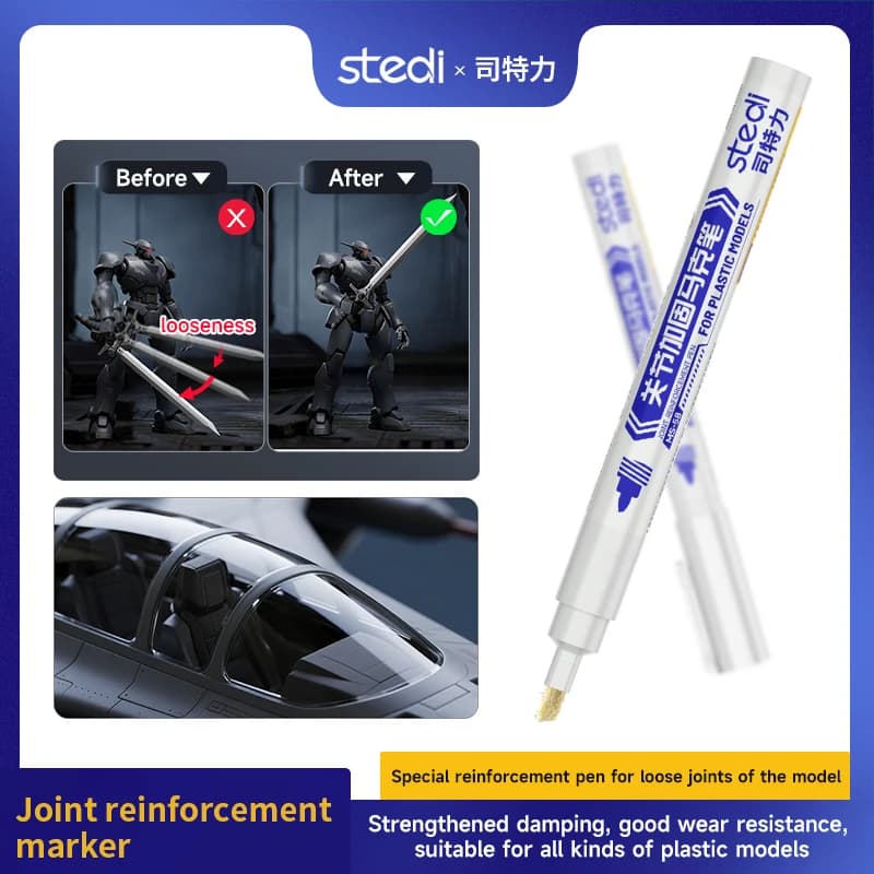 stedi Reinforcement Pen Model Figure Joint Reinforcement Plastic Hobby Kit Reinforcement Part - Model Figure Making
