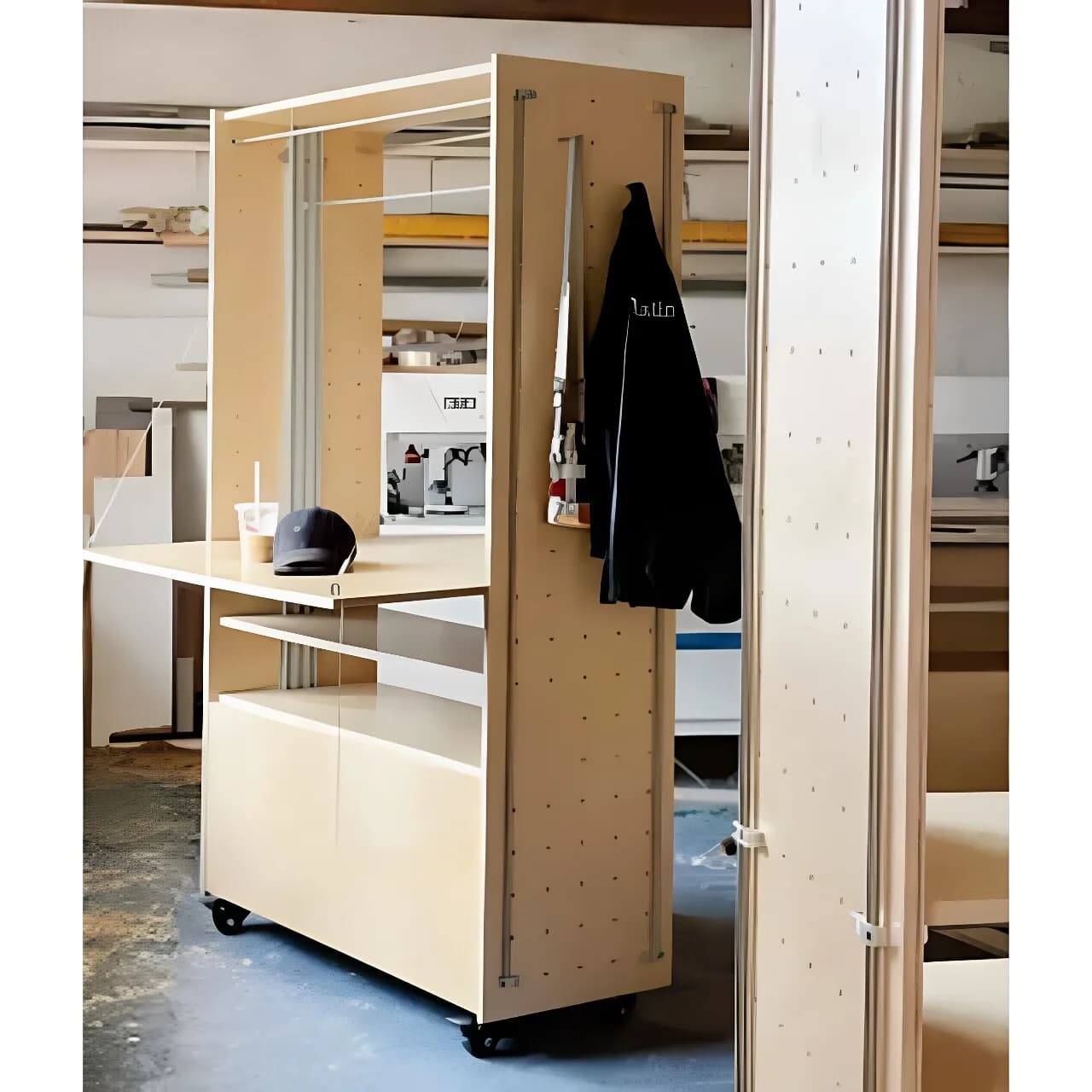 Yjq ocean board stall car exhibition hall movable display rack trolley store entrance rack