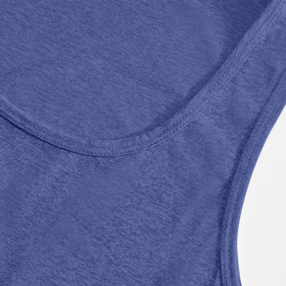 Men Lightweight Gym Vest Sleeveless Pure Color Sport Camisole Breathable Soft Exercise Tank Tops Summer Sportswear