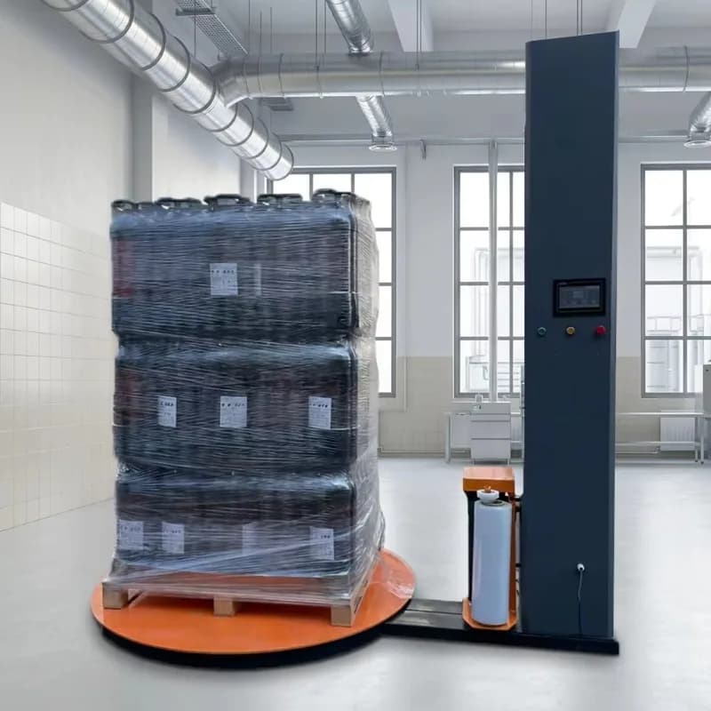2026 Pallet Stretch Wrapping Machine Turntable Pallet Stretch Wrapper Pre-stretch Pallet Wrapper