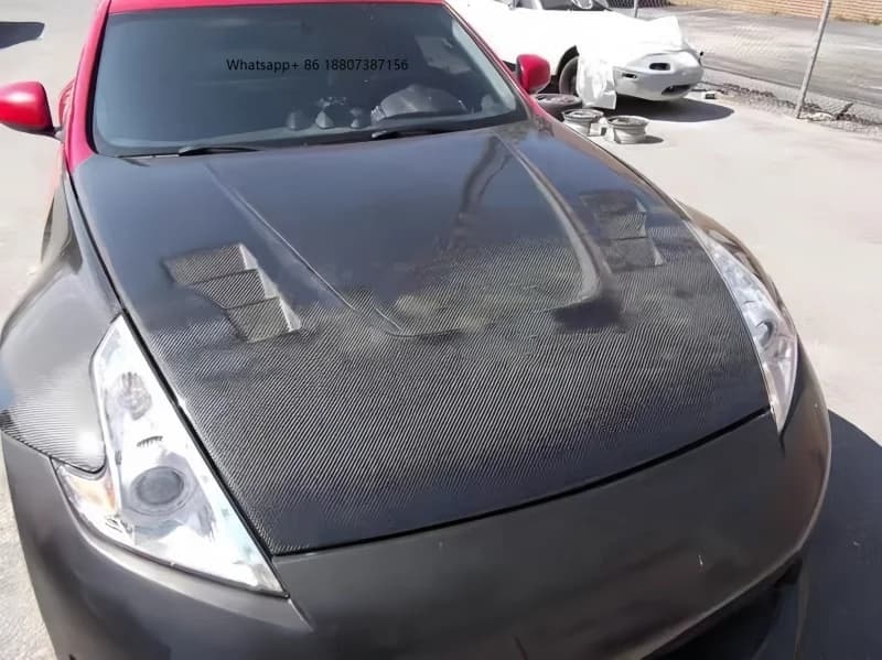 Carbon Fiber Engine Hood forNissan 370Z Z34 2009-2015 JDM Style