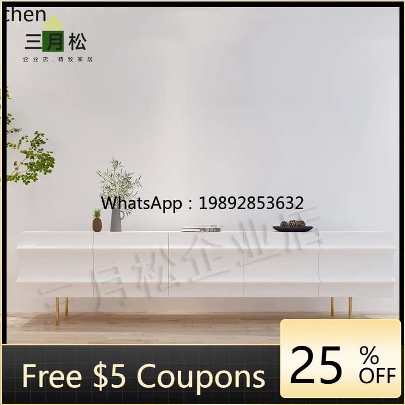 AA  TV cabinet simple floor cabinet living room locker small apartment coffee table combination