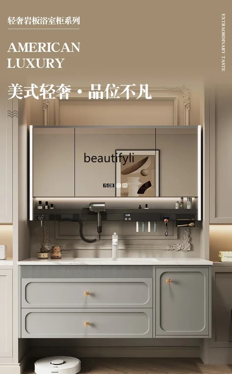 smt03 New Arrivals h  Ceramic Whole Washbin Bathroom Cabinet Bathroom Washbasin Wash Basin Light Luxur Washstand S03