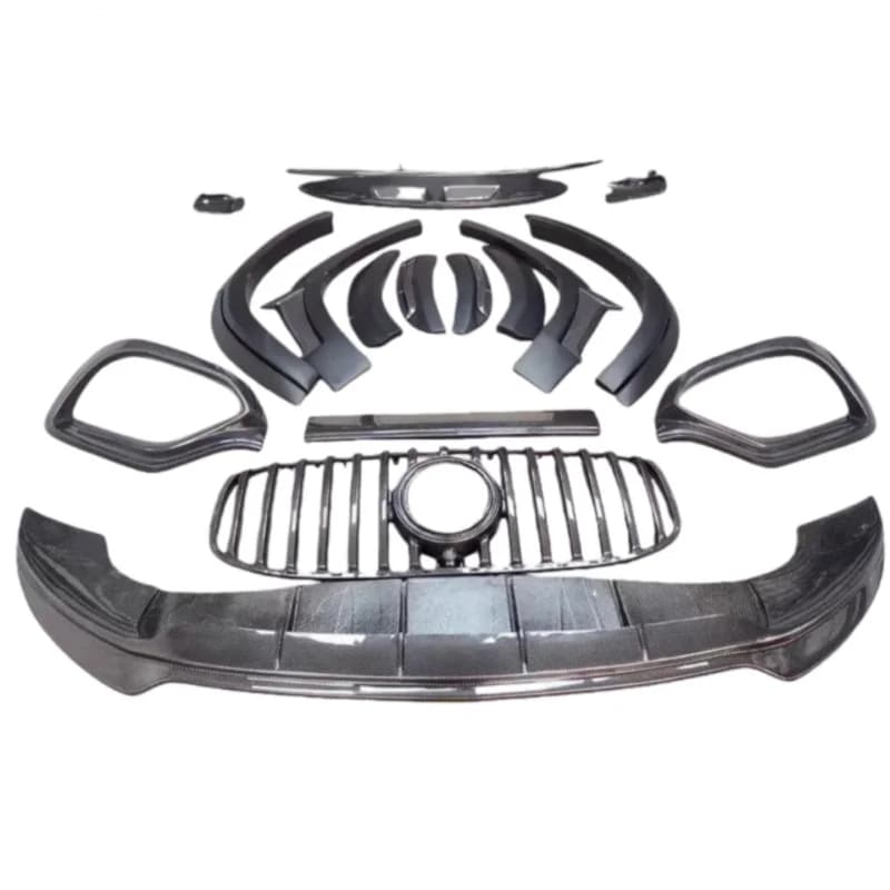 Premium Car Accessories X167 GLS450 Carbon Fiber Body Kit GLS Upgrade BS Style Front Lip Diffuser Spoiler Wheel Durable