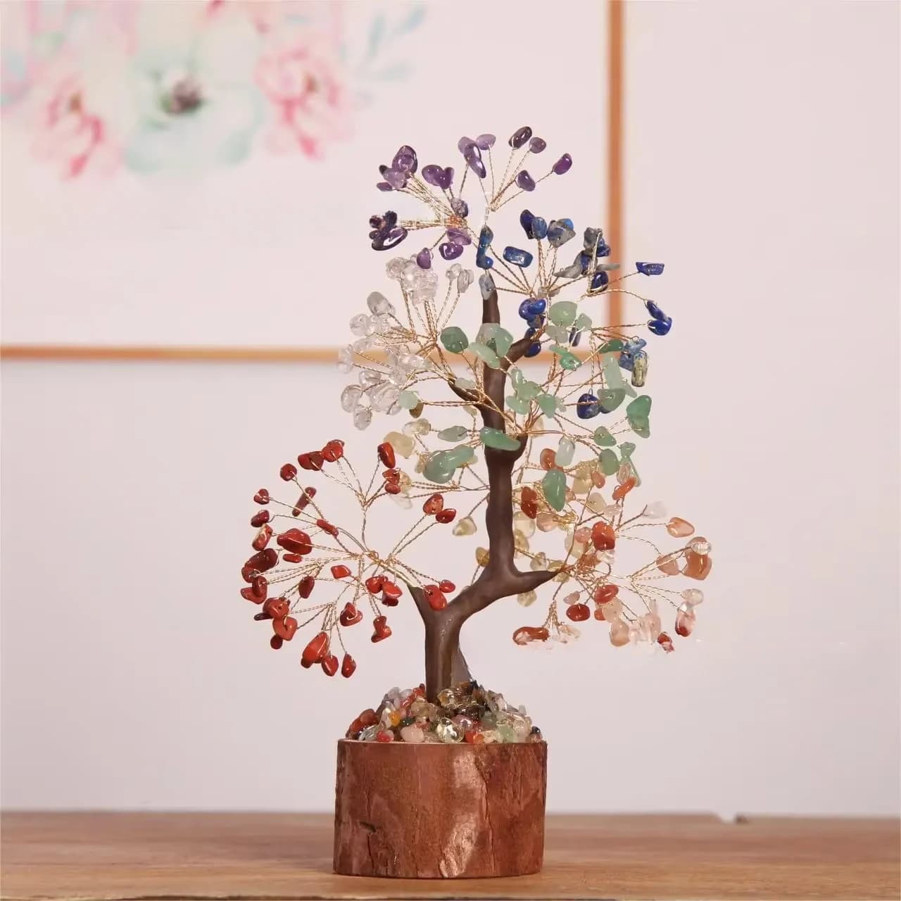 Crystal Tree of Life Crystal Trees for Home Decoration Handmade Bonsai Trees for Good Luck Birthday Gifts for Women Mom