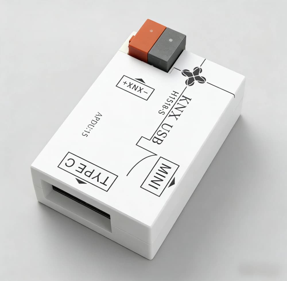 KNX USB interface KNX downloader has two types of USB ports: Type C and micro USB