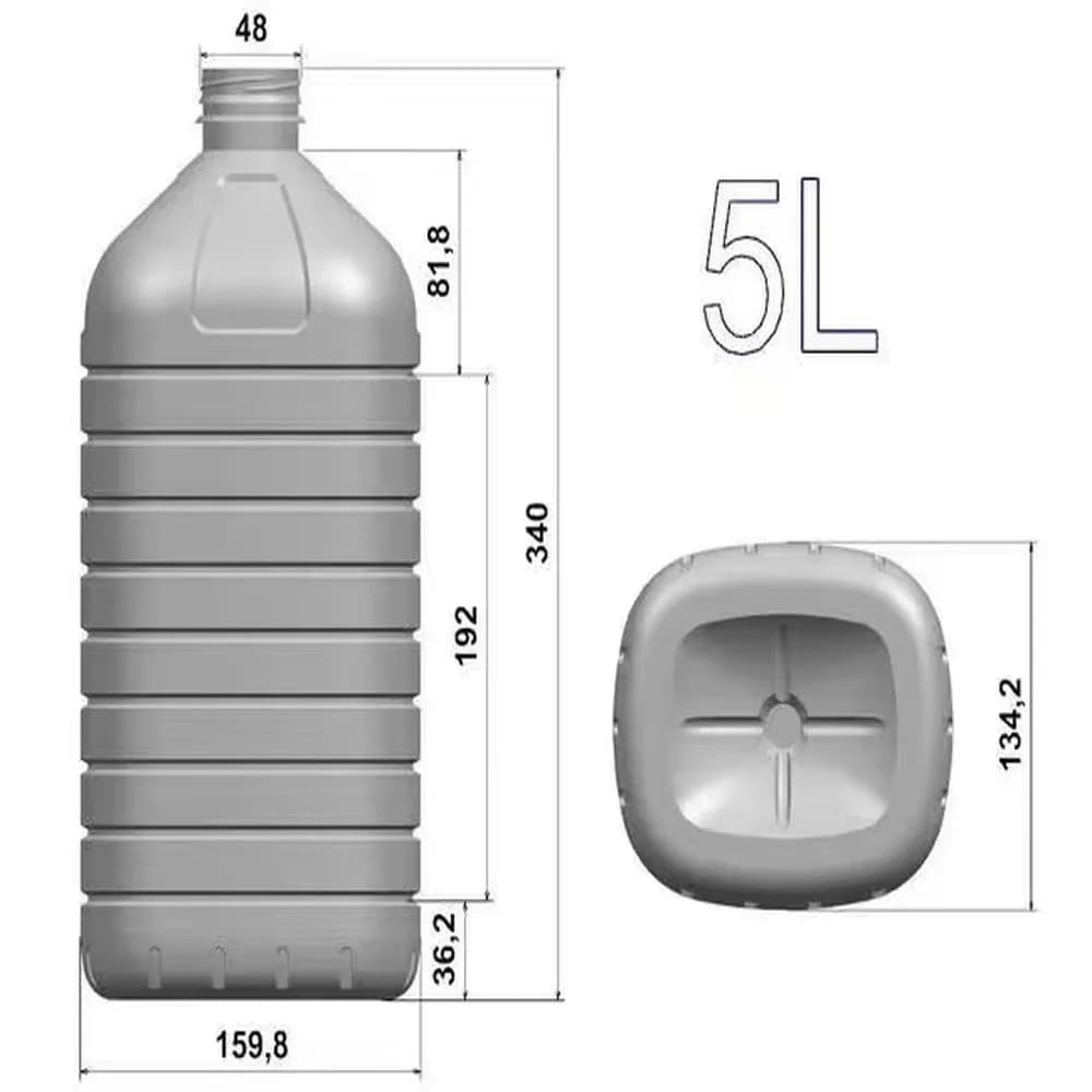 PET Bottle Blow Molding Mold for Plastic Blow Molding Machine Durable Customizable High Precision Manufacturing
