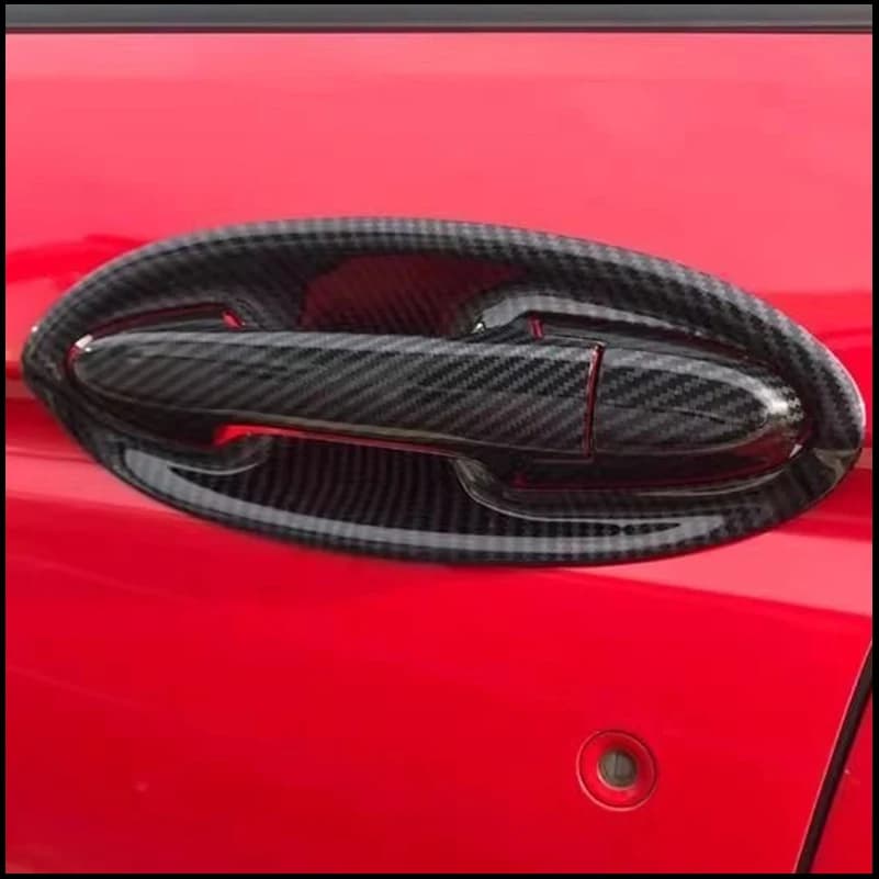 Car Styling For Honda Jazz Fit 2014-2018 Door Handle Bowl Cup Cap Cover Trim Decorative Auto Parts Accessories
