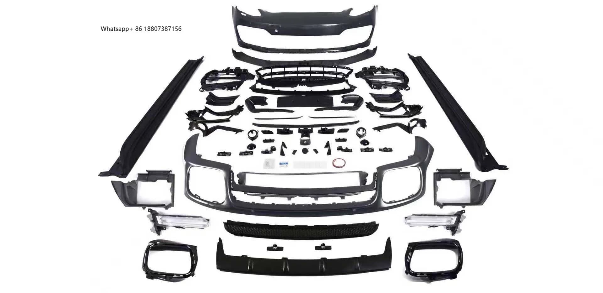 ForPorsche 971 SD Encirclement Bumper Upgrade Kit-Bolt-On Exhaust Cut-Outs Universal Fitment