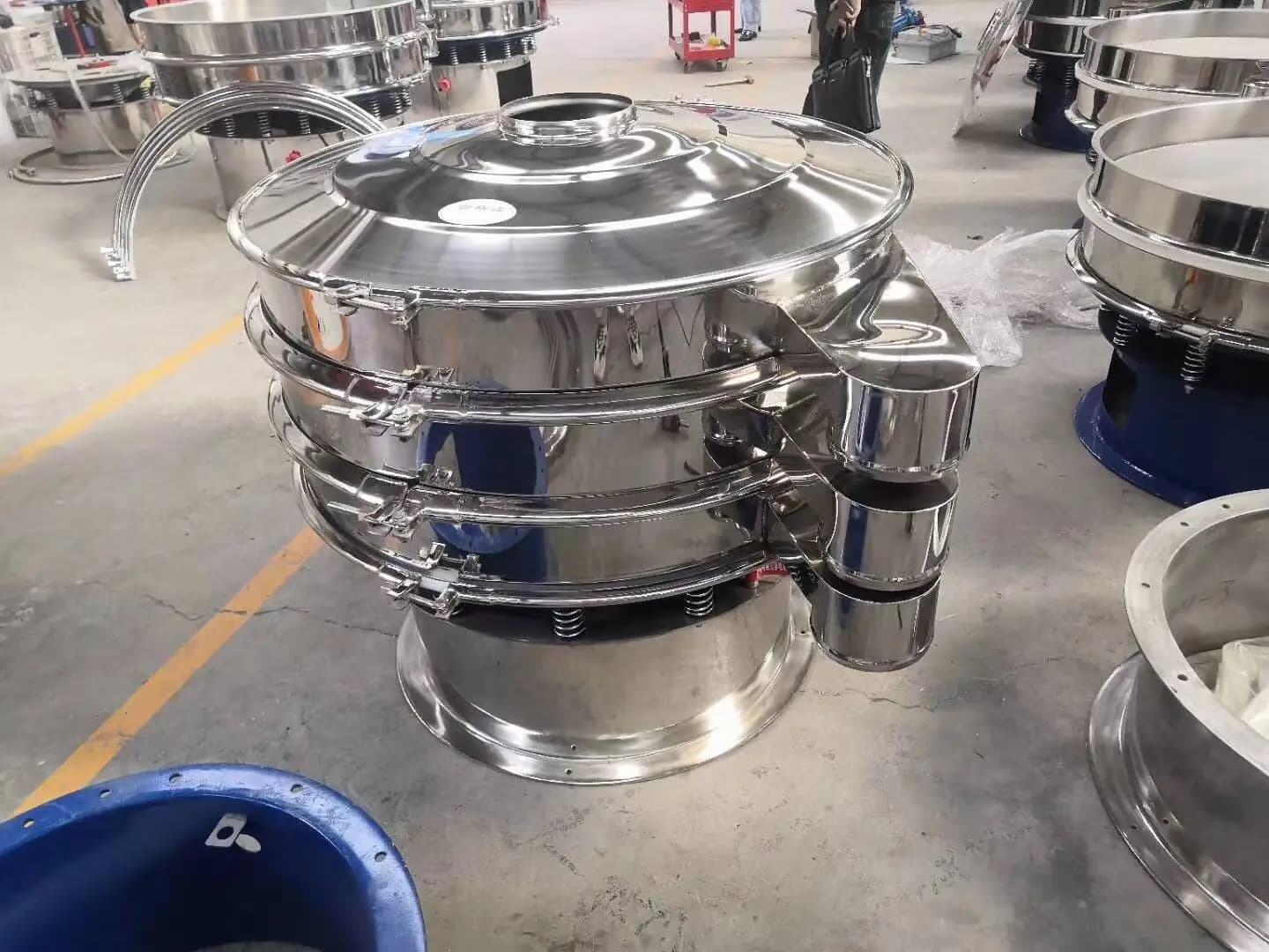 Vibrating Sifter Small Rotary Vibration Sieve Screen Mesh Separator Food Additive Vibro For Machine