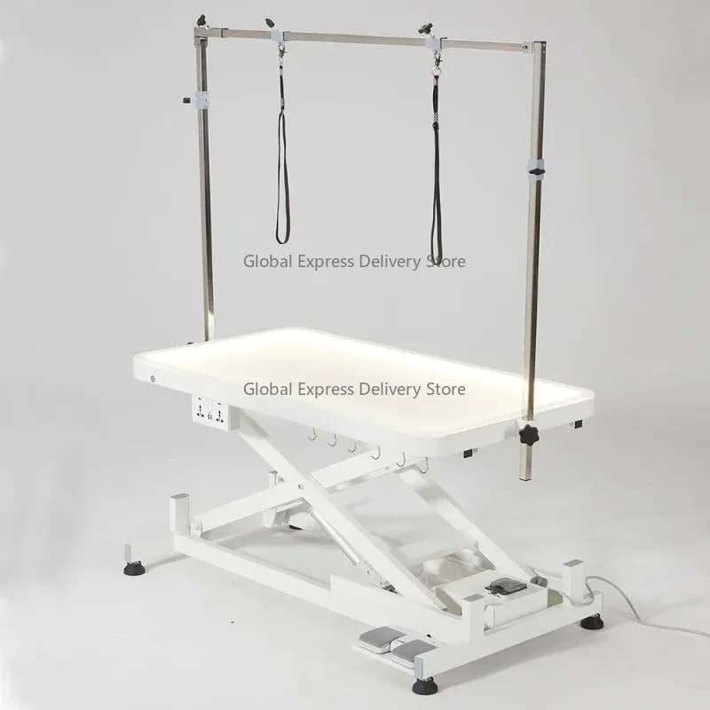 round Tabletop Animal Operating Table Dual-Use Pet Medical Care Dog Grooming Table for Small to Medium Size Breeds