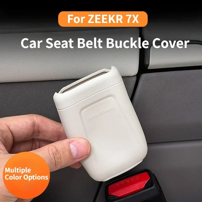 For Zeekr 7X Car Seat Belt Buckle Cover Anti Scratch Seatbelt Button Protection Seat Belt Protection Cover Interior Accessories