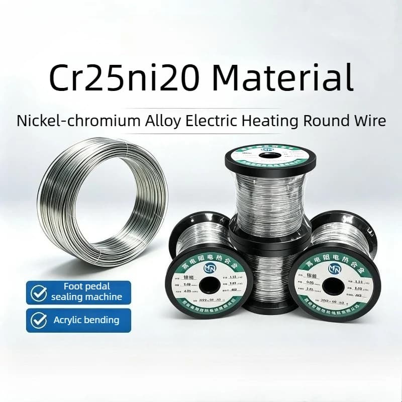 Cr25Ni20 Nickel‑Chromium Resistance Wire High Temp Electric Heating Wire For Foam Sponge Cutter Sealing Machine 1KG