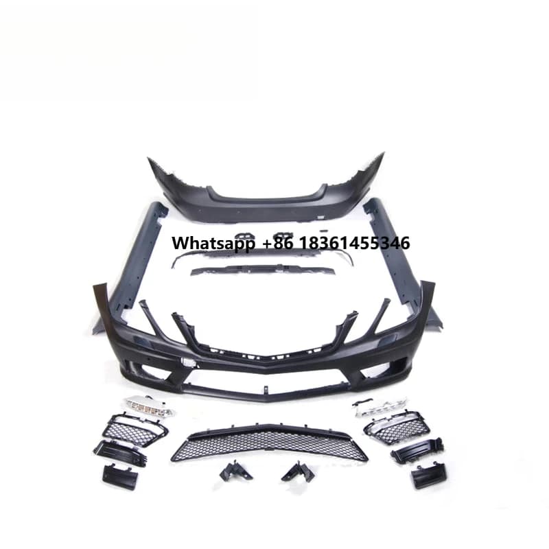 For E CLASS W212 a Style Body Kit Side Skirt E260 E200L to E63 Front Bumper and Rear Diffuser Exhaust Tips PP Material Facelift
