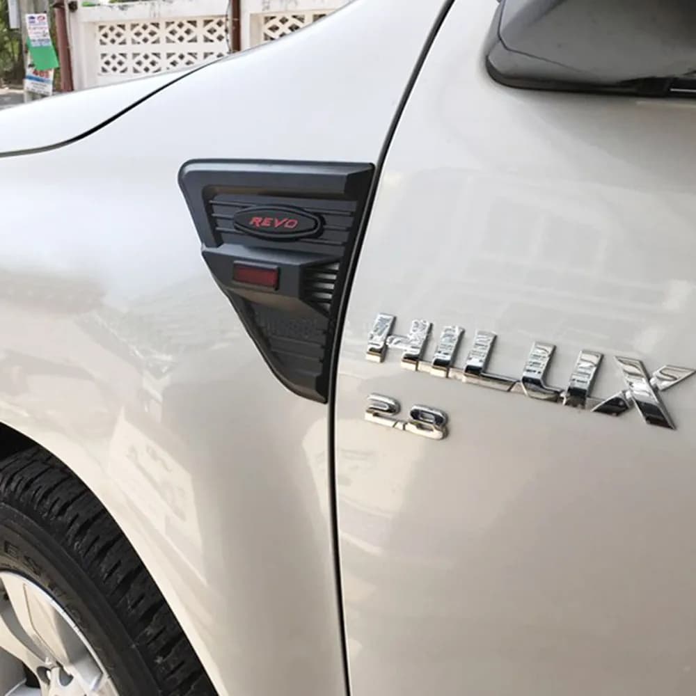 Side Vent Cover JDM Decoration Hilux REVO 2015-2020 Auto Side Wind Lamp Tuning Car Body Parts Styling For Toyota Hilux REVO