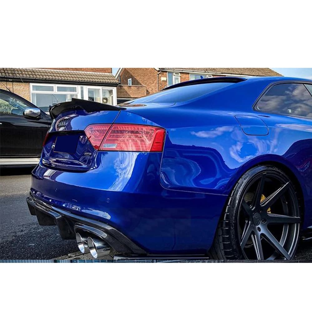 For Audi A5 4 Doors 2 Doors 2009 2010 - 2016 M4 Style Carbon Fiber / Forged Carbon Fiber Rear Trunk Spoiler（Not for S5 RS5）