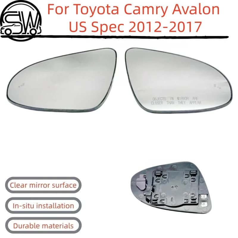 For Toyota Camry Avalon US Spec 2012‑2017 Rearview Mirror Glass With Blind Spot And Heating.