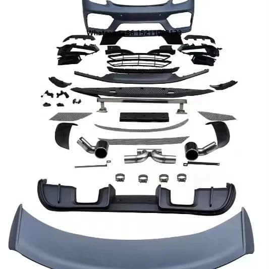 Modified to the GT4 Style Bodykit Body Kit Sets with Front Bumper Sets and the Rear Bumper Sets for  718 Car Part 2017-UP