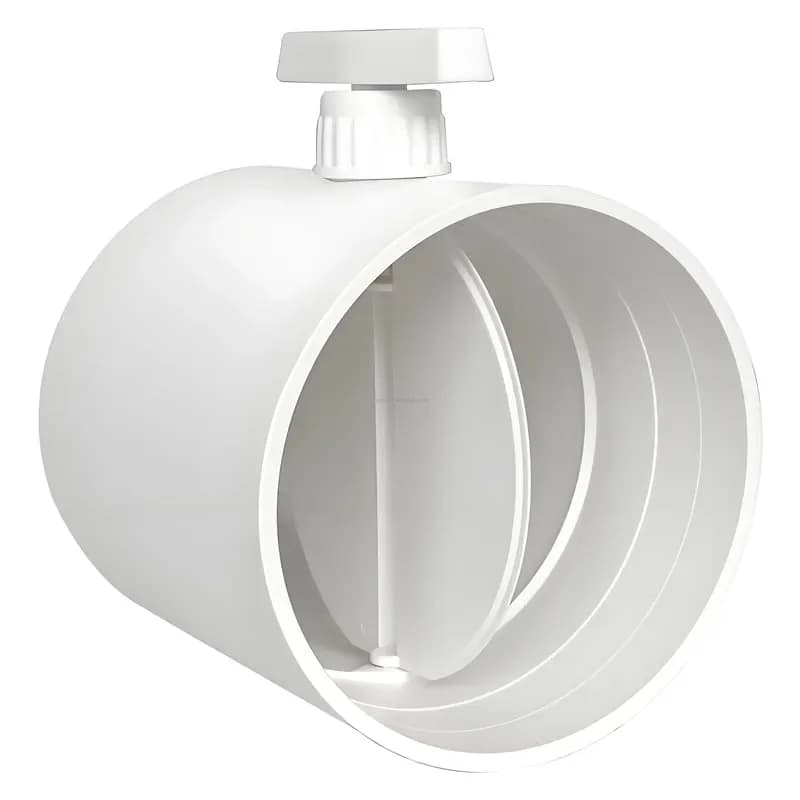 Premium PVC Manual Sealed Air Valve Butterfly Damper Airflow Control Valve for Duct Smoke & Exhaust