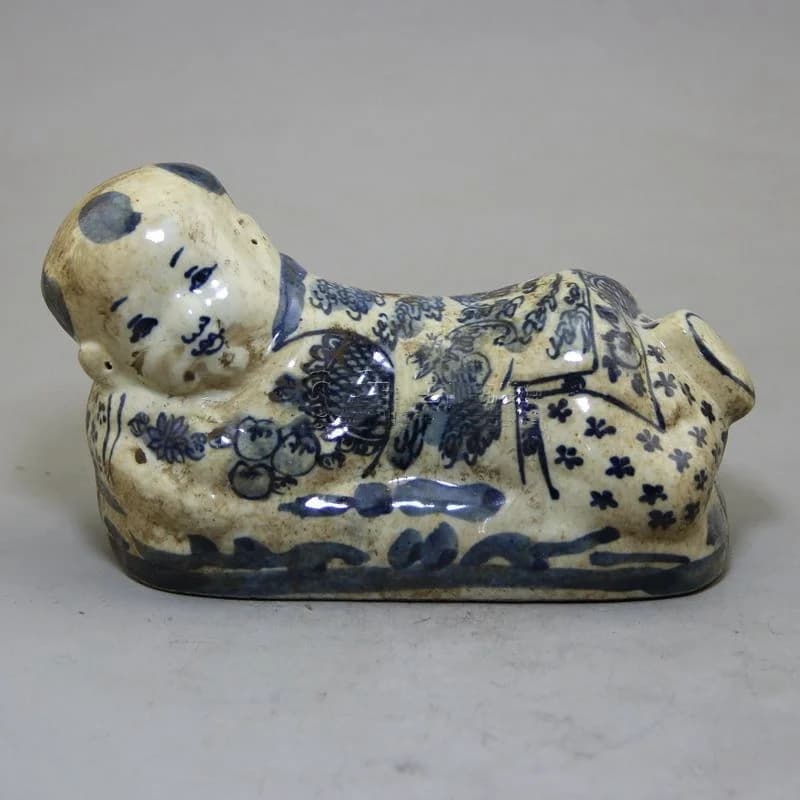 Chinese antique porcelain collection hand-painted figures pillows porcelain pillows handicrafts ornaments