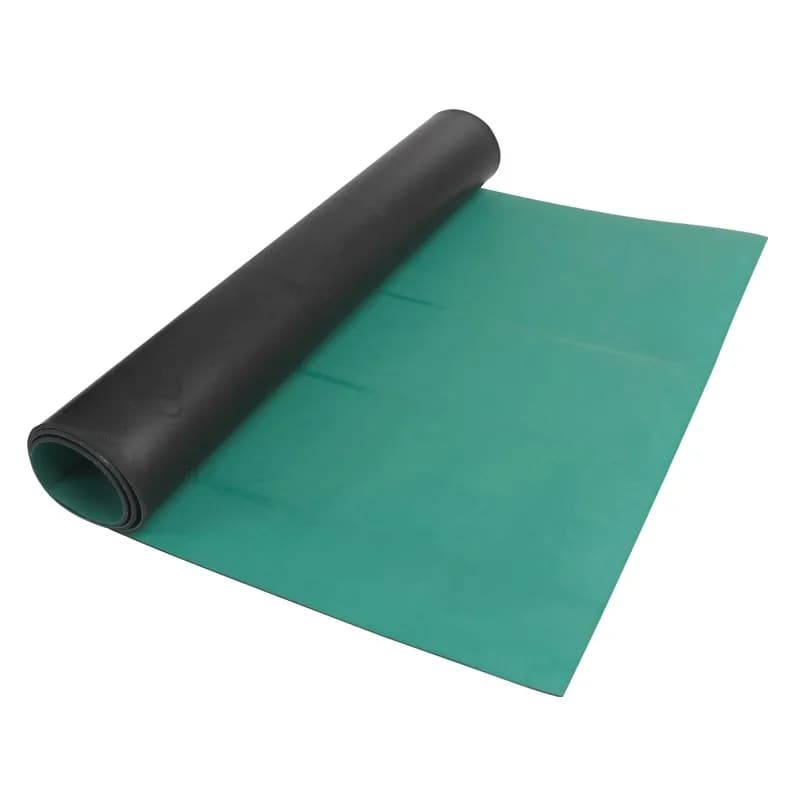 Anti-static Table Mat Cloth Anti-slip Green Rubber Repair Pads Anti-slip Green Rubber for Laboratory Thickness 2 / 3 / 4 /5mm