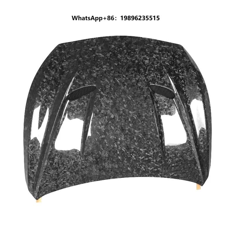 Forged Carbon Fiber Car Parts GTS Style Front Hood Bonnet for Q50 Q50L 2014-2020 Replacement Style Front Hood Cover