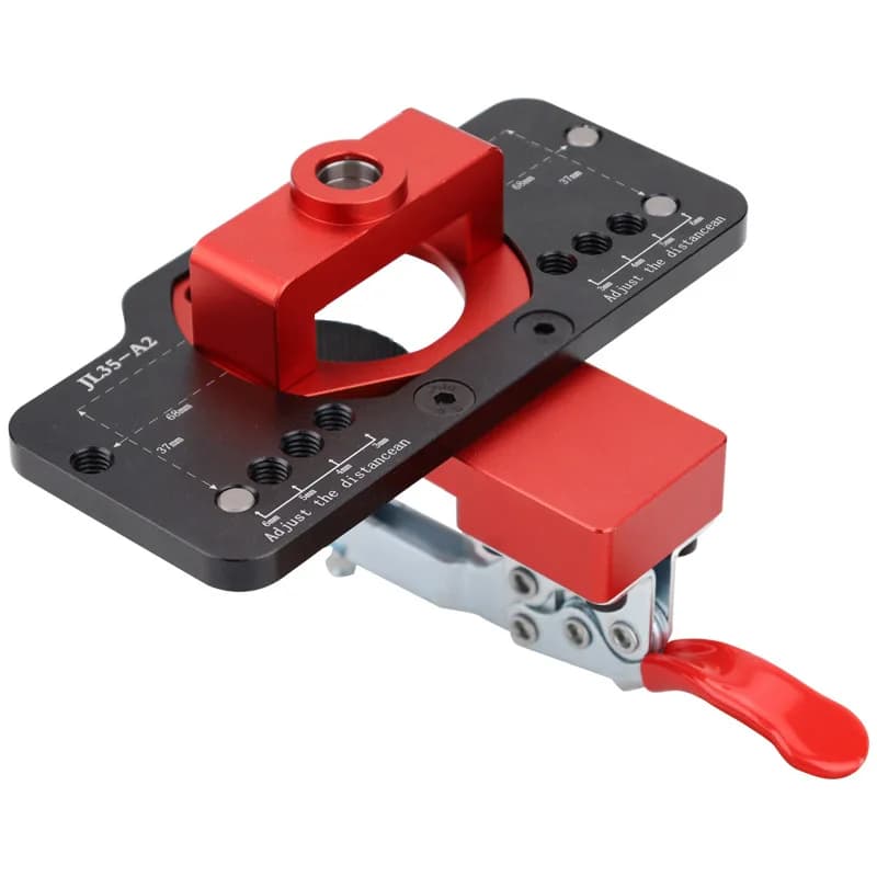JL35-A2 Woodworking 35MM Hinge Opener Cabinet Door Aircraft Hinge Positioner Auxiliary Tool Hole Spacing Adjustable
