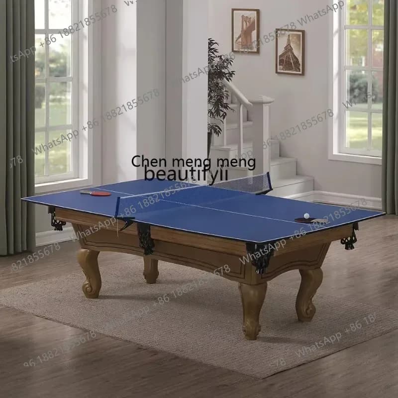 ss7486 new style Pool Table Household 233.33cm Billiards Solid Wood Carving Antique Ball Table American Table Tennis Bar