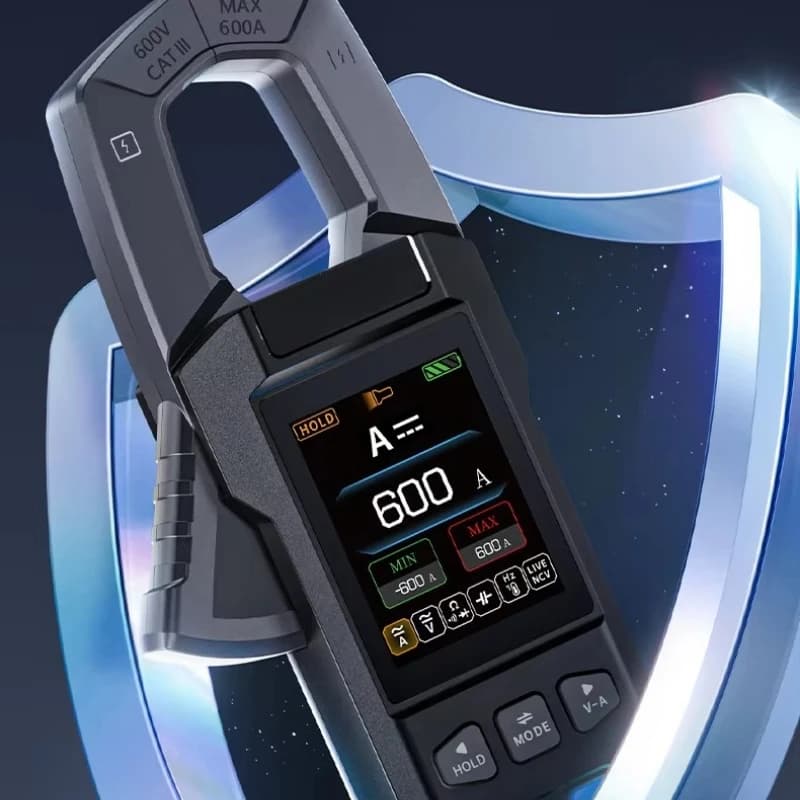 Clamp multimeter, intelligent anti-burn clamp meter