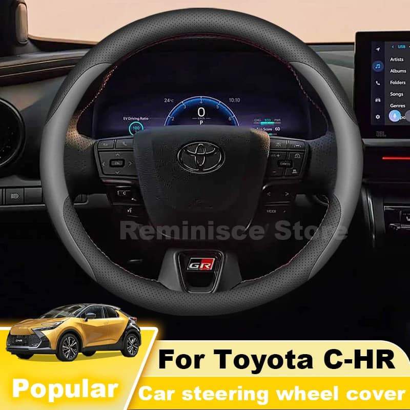 For Toyota CHR C-HR C HR 2020-2025 2026 2027 Car Steering Wheel Cover Anti slip Auto Steering Wheel Toyota C HR Accessories 2026