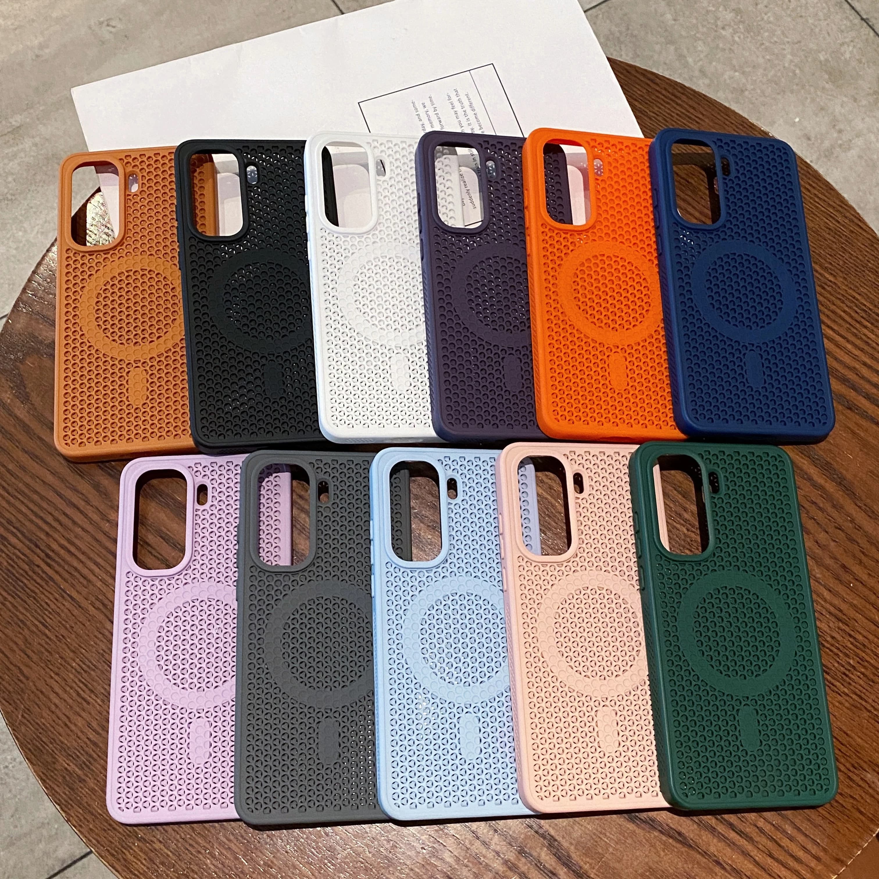 Shockproof Wireless Charging Magnetic Heat Dissipation Phone Case For Vivo iQOO Neo 11 Neo10 Pro, Cooling Breathable Hard Cover