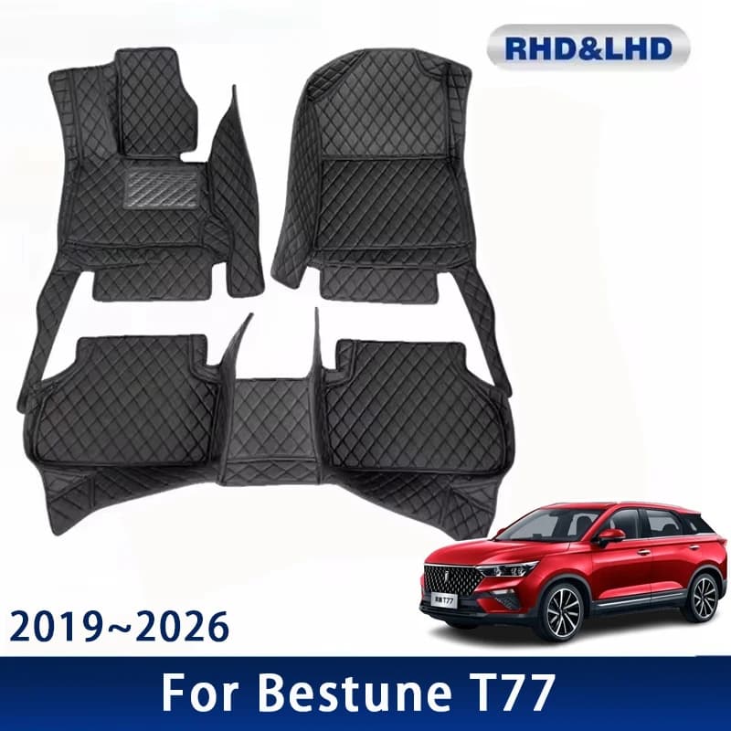 Car Floor Mats For FAW Bestune T77 2019~2026 Waterproof Custom Auto Foot Pads Carpet Interior Accessories 2022 2023 2024 2025