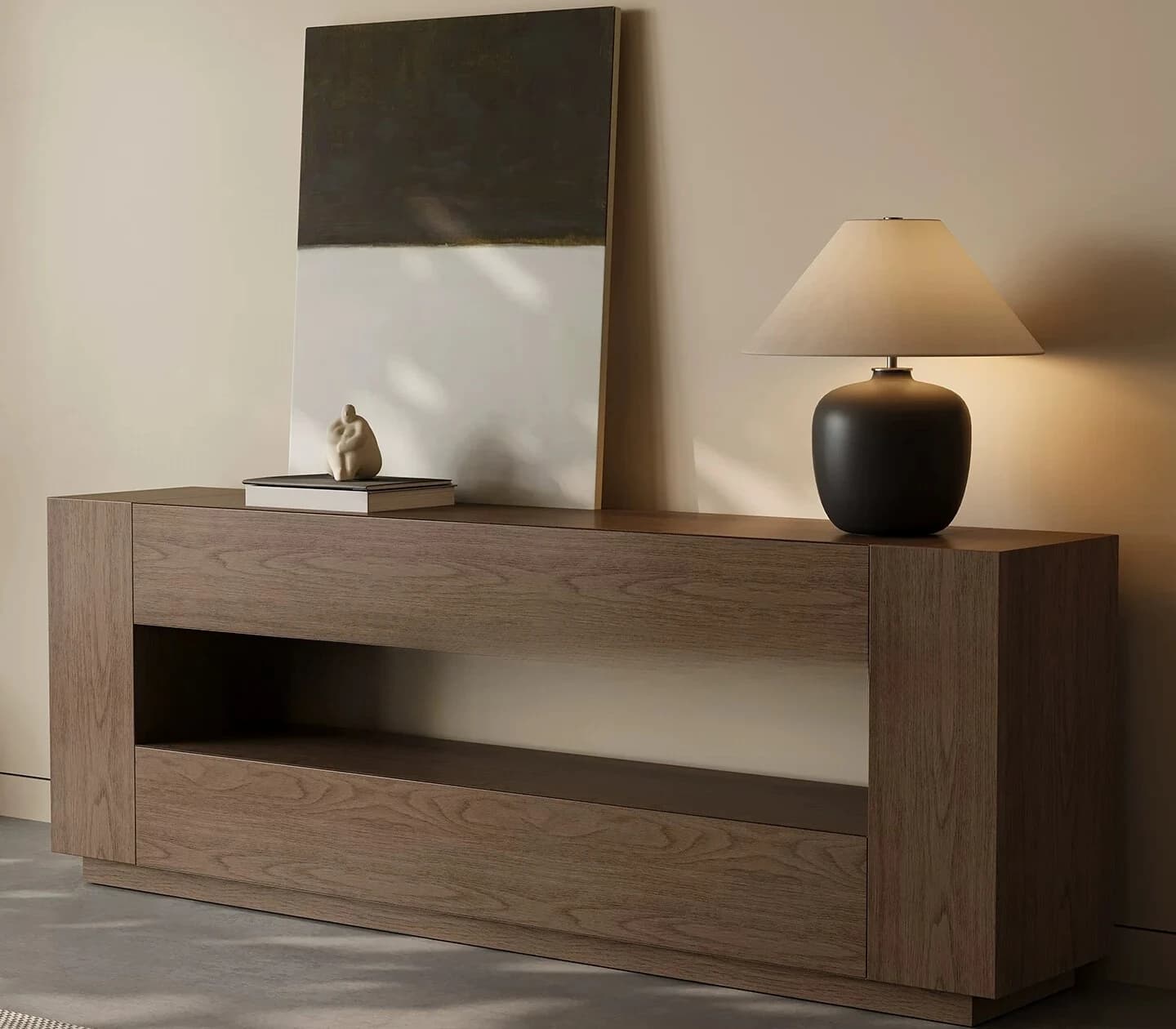 PYH new wabi-sandy TV cabinet medium-ancient style cabinet floor-to-ceiling retro entrance decorative cabinet