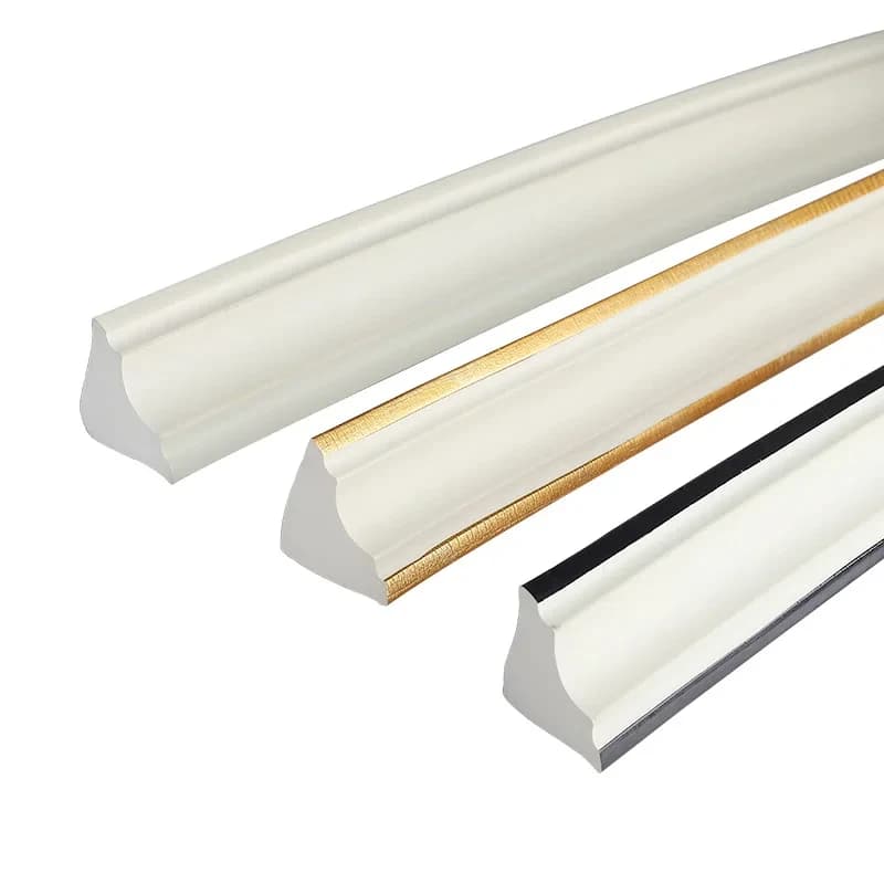 5M Self Adhesive PVC Corner Line Living Room Ceiling Corner Line Decorative Strip Wall Corner Line Triangular Edge Strip
