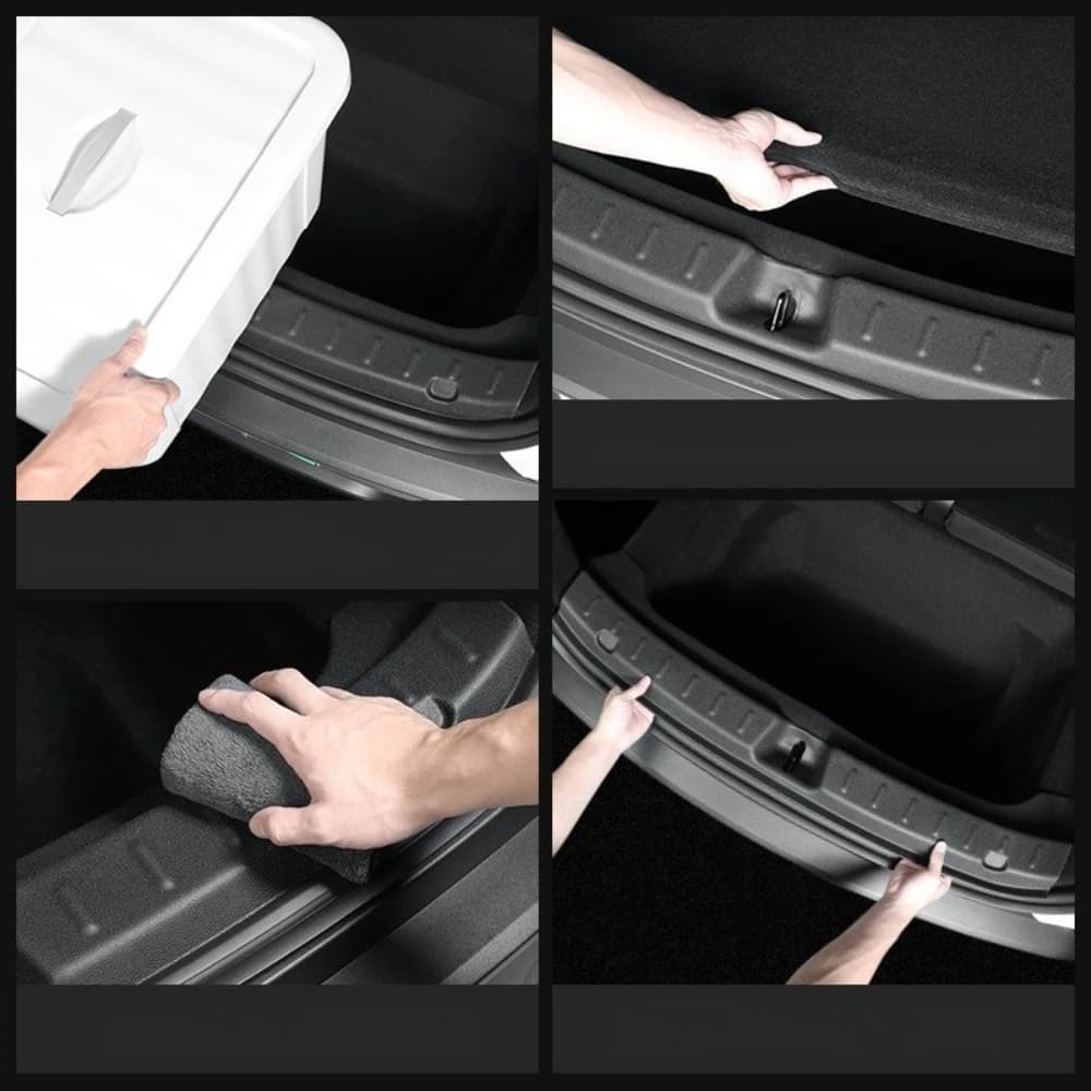 For Tesla Model Y L 2025 2026  Interior Accessories Trunk Inner Guard Rear Trunk Threshold Strip Bumper Protective Cover