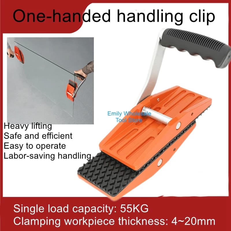 Thick plate stone one-handed handling clip marble rock plate loading and unloading installation gods glass handling