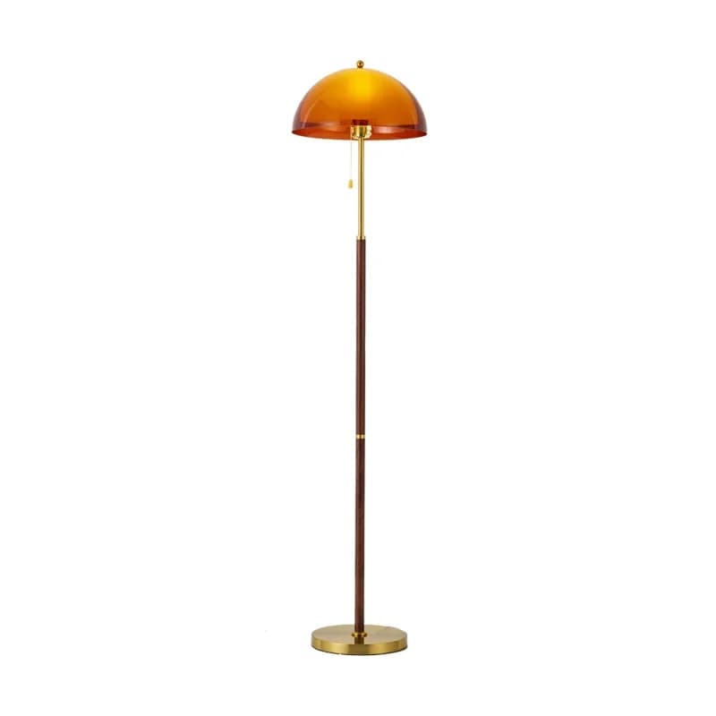 Brown floor lamp living room high value American retro sofa next to vertical designer atmosphere bedroom