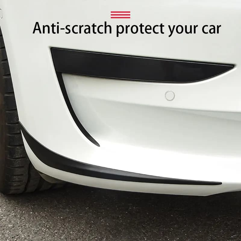 Front Bumper Corner Protect Trim For Tesla Model 3 2017-2023 Anti-Collision Stainless steel Strip Decoration Sticker