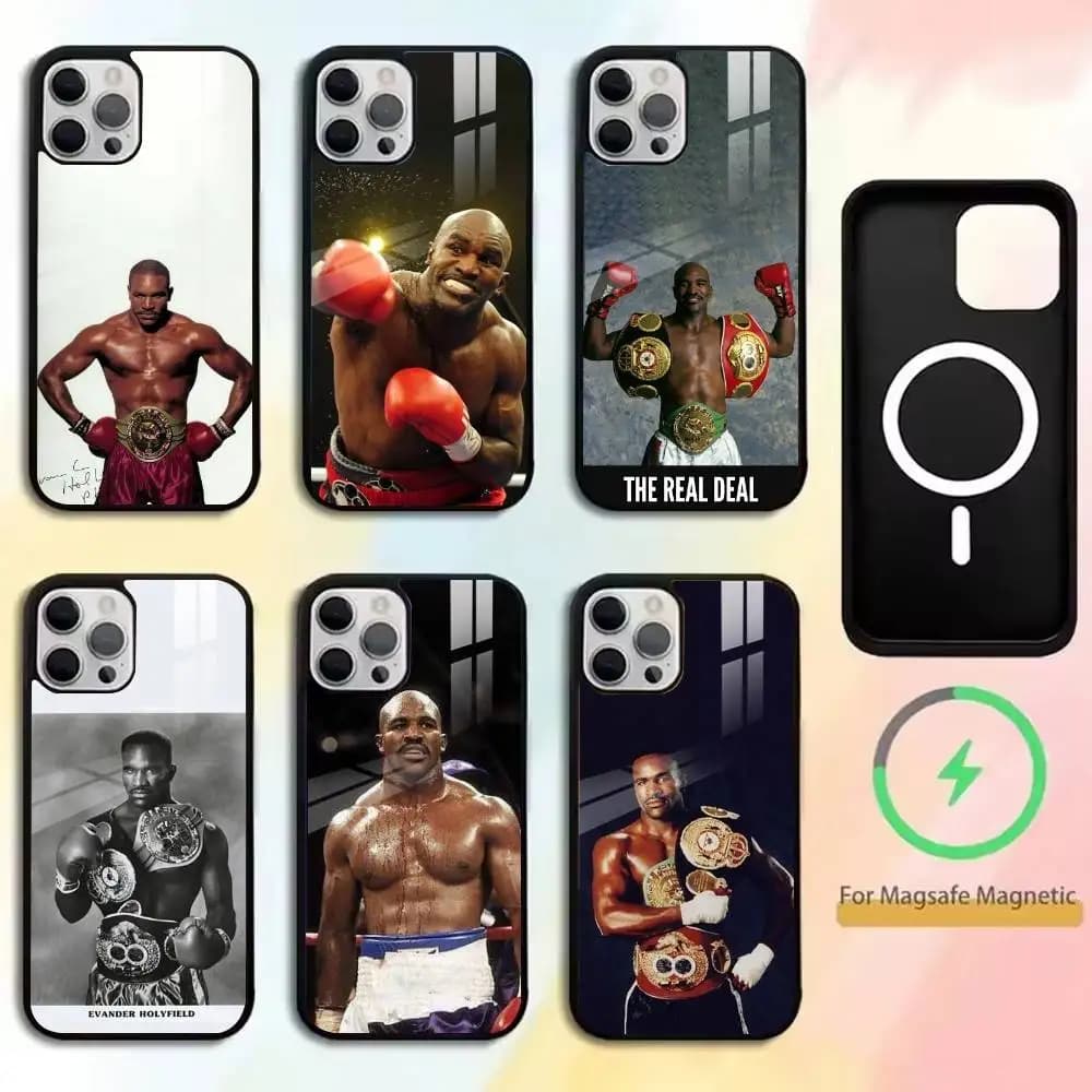 Evander-Boxing Match-Combat   Phone Case For iPhone17,16,15,14,13,12,11 Plus,Pro Magnetic with Magsafe Wireless Charging