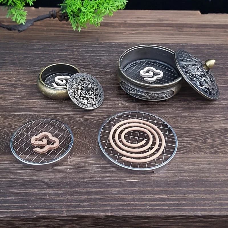 1pc Stainless Steel Incense Holder Grid Base - Heat-Resistant Fireproof Design (Without Incense,Without Burner)