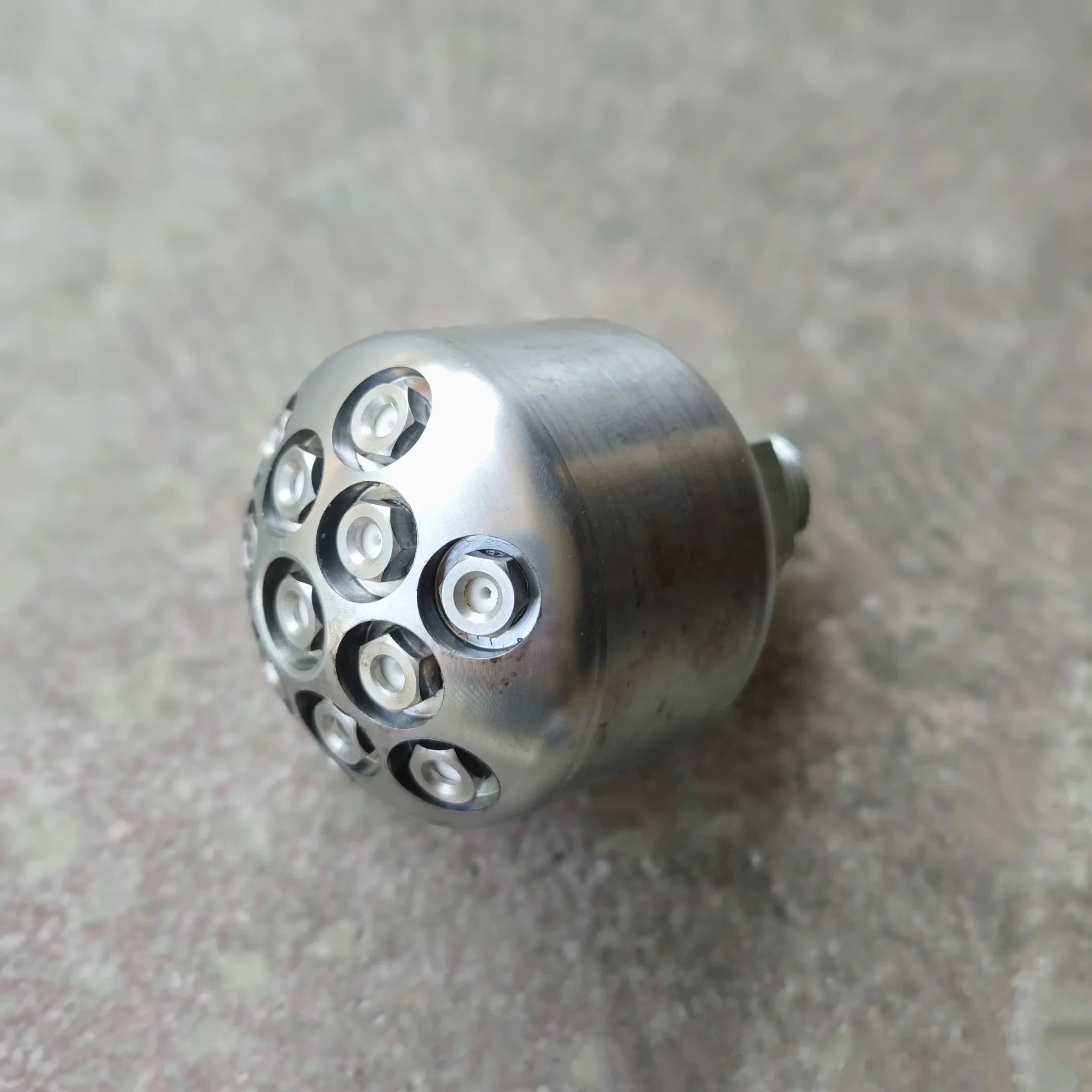 High Pressure Stainless Steel Piping Nozzle Sewer Jetting Nozzle for Pressure Washer 1.5kg 9 holes 2kg 13 holes 0.5kg 7 holes