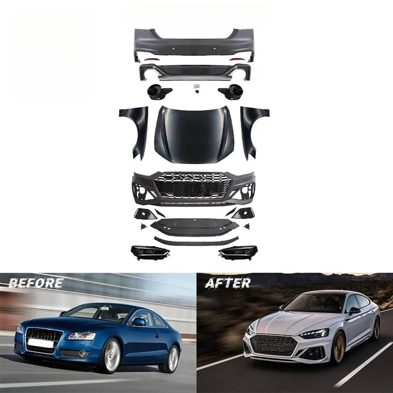 High Quality 4 Door Full Body Kit With Front Rear Bumper Fit 2008-2016 Vehicle Upgrade To 2021 Sport Style Modification Parts