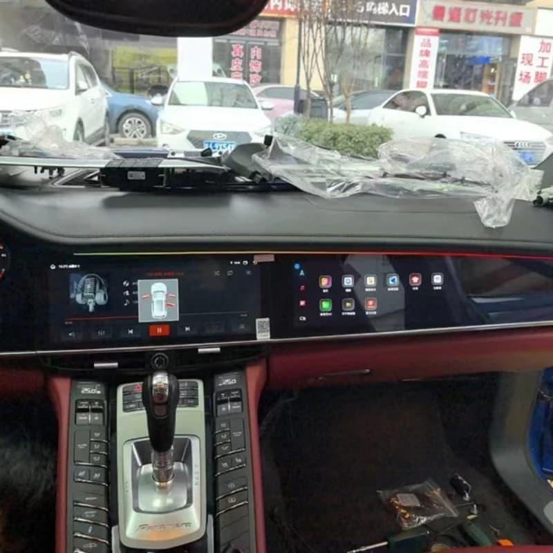 Applicable to macan Paramela Pamela central control Dalian dual screen navigation all-in-one machine 360 panorama