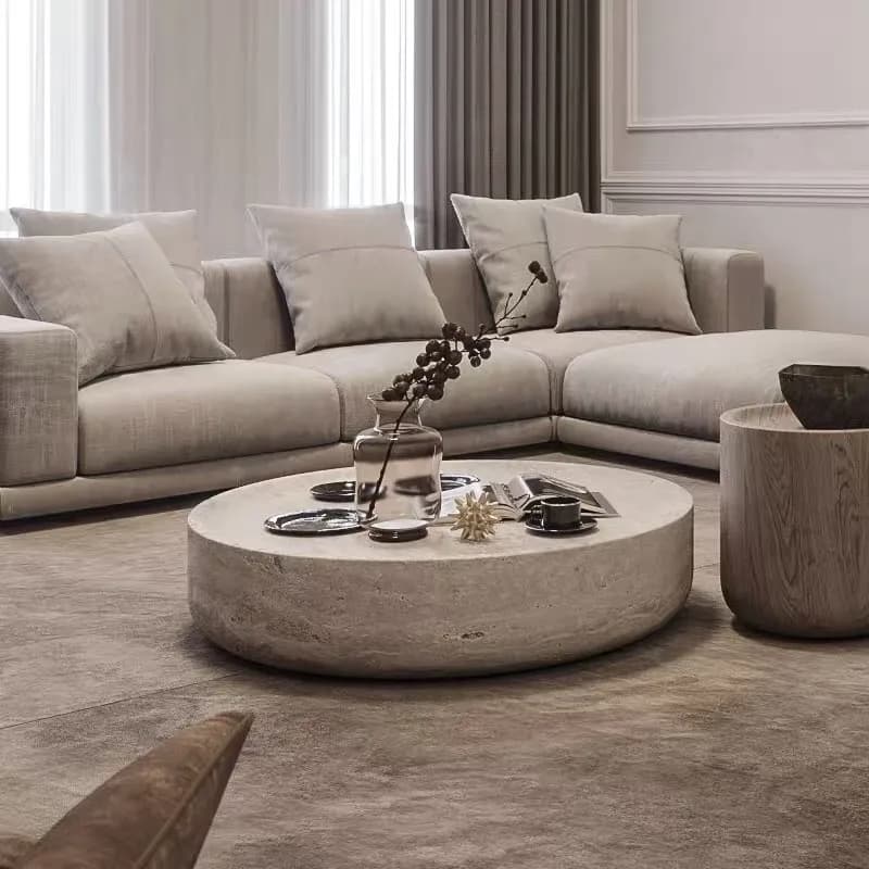 Round Decoration Coffee Table Coffee Table Interior Large Size Room Decor Side Table Vintage Kaffee Tische Postmodern Furniture