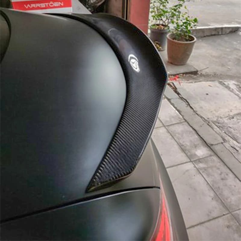 FOR Mercedes-Benz CLA W117 C117 PSM Style Carbon Fiber Rear Spoiler Trunk Wing 2013-2019 FRP Forged carbon