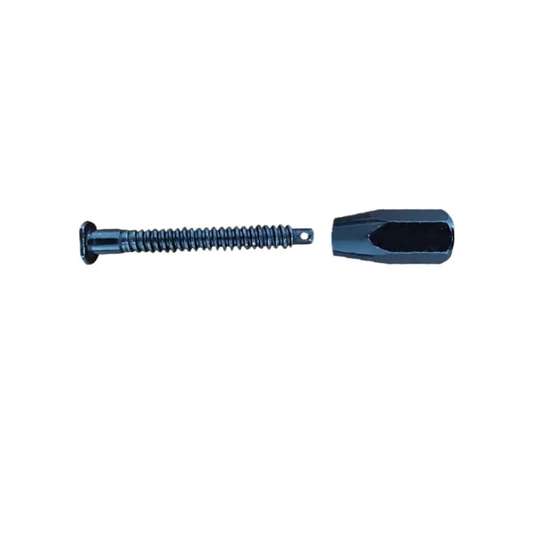 Special bracket bolts for escape plate, solid metal large bolts and nuts