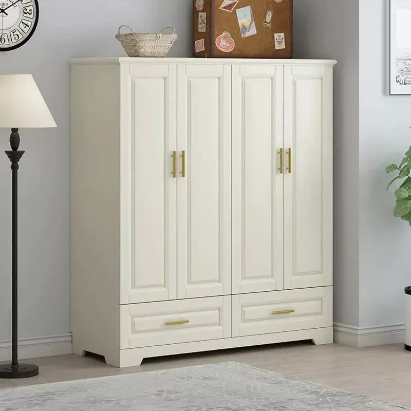 Nordic Antique Closet Wardrobes European Design Lounges Storage Bedroom Wardrobes Corner White Guarda Roupas Home Furniture