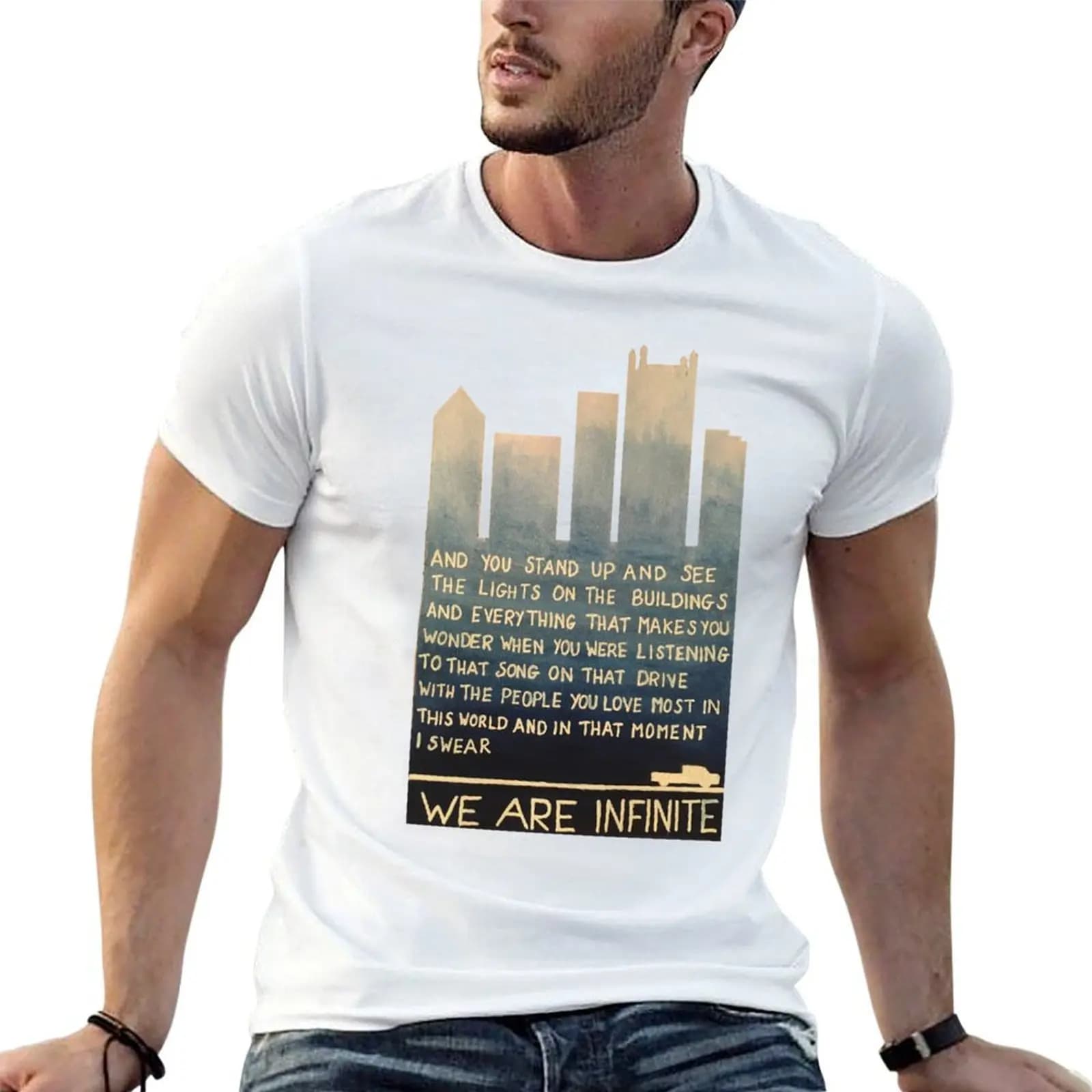The Perks Of Being A Wallflower T-Shirt summer clothes designer shirts Men's clothing
