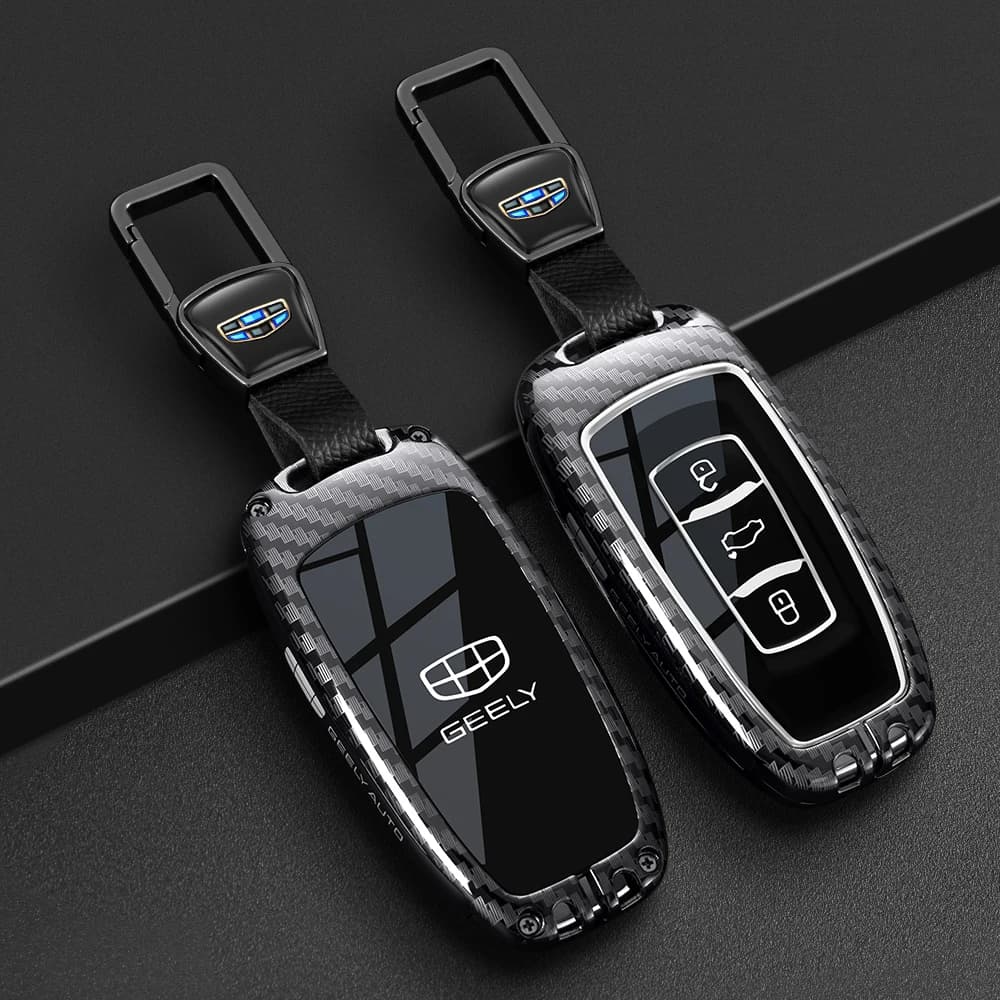 Car Key Case Cover Auto Shell Fob Holder for Geely Atlas Boyue NL3 EX7 SUV GT GC9 Emgrand X7 Borui Keyless Accessories