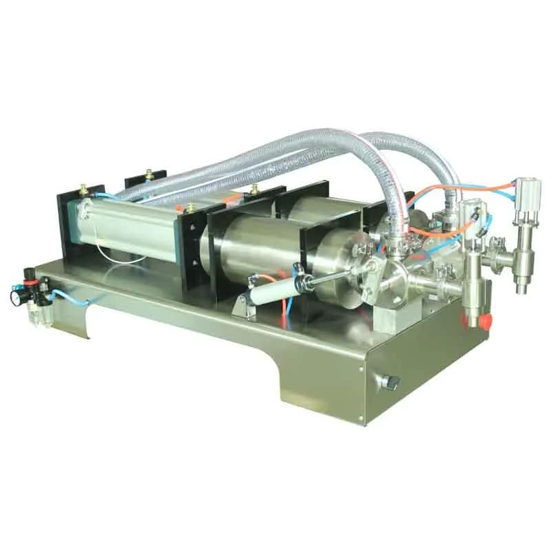 500-5000ml Semi Automatic Dual Head Volumetric Piston Liquid Filling Machine for Beer 220V Carton Packaging